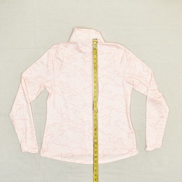 Under Armour Women 1/4 Zip Pullover Sweatshirt Polyester Pink L Fitted Coldgear - Picture 5 of 8